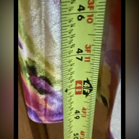 Vintage Beaded Halter Dress Y2K Watercolor Maxi Formal Fairy Sparkle Pink Prom - Picture 13 of 15